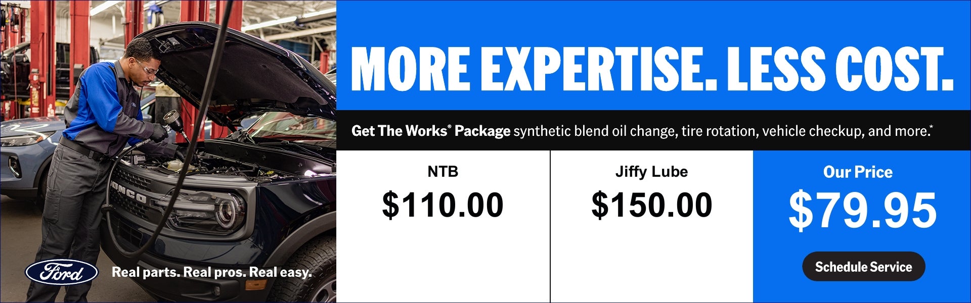 GET THE WORKS PACKAGE AT CAVALIER FORD GREENBRIER FOR $79.95